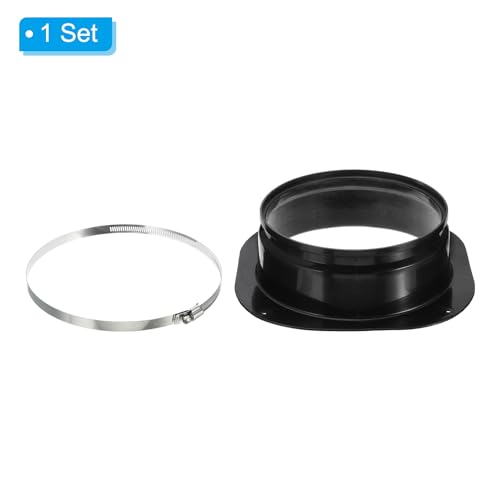 Conduit connecteur bride 8" pour réparer une évacuation de sèche-linge mal fixée
