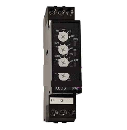 Relais K8DS-PH1 protection asymétrie et perte de phase moteur triphasé