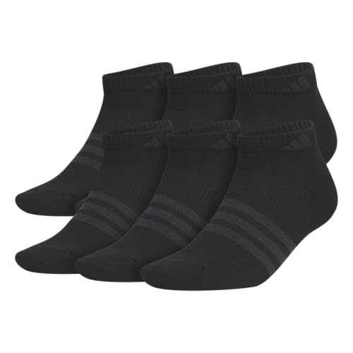 adidas Men's Superlite 3.0 Low Cut Socks Lightweight Breathable with Targeted Padding and Arch Compression (6 Pairs)