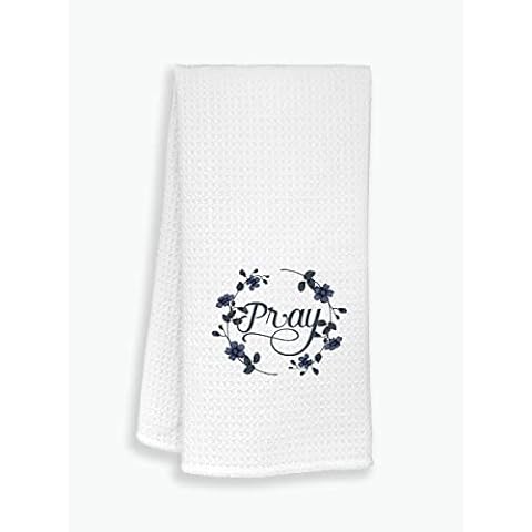 Christian Kitchen Towels Dishcloths,Prayer Pray Floral Dish Towels Tea Towels Hand Towels for Kitchen,Religious Gifts for Women Christian Women Faith Mom Girls Cover