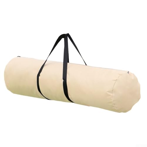 Outdoor-Aufbewahrungslösung für Camping, wasserdicht und staubdicht, Oxford-Stoff, Zelttasche mit starkem Griff, Beige 29 x 120 cm