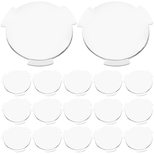 LABRIMP Lentes de Reemplazo VR Biconvexas 25mm Diámetro 45mm Foco, Plástico PC Transparente, 20 Piezas para Gafas de Realidad Virtual, Accesorio Compatible para Casco VR, Alta Transmisión