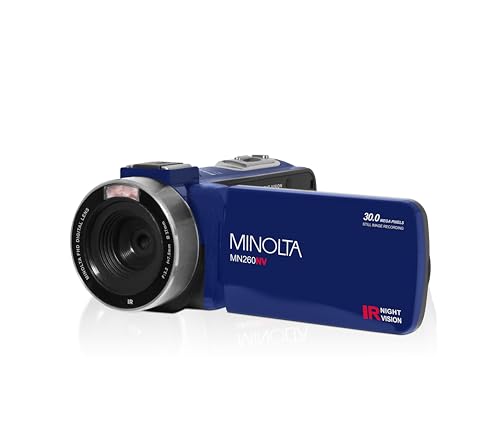 Minolta MN260NV 1080P FHD / 30 MP Night Vision Camcorder