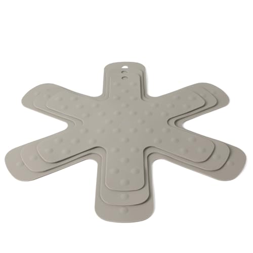 Calphalon Prime Trivet Set 3-Piece Silicone Trivets Pan Protectors High-Heat Resistant Non-Slip Cookware Protectors for Countertop Protection and Cookware Stacking Taupe