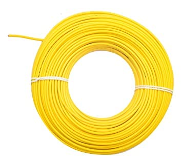 RR Kabel PVC Insulated 1.5mm Single Core Flexible Copper Wires and Cables for Domestic/Industrial Electric | Home Electric Wire | 90 Mtr | Electrical Wire | (Yellow)
