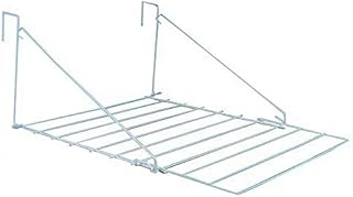 Bargains Hut 7m Folding Over The Door Clothes Utility Airer Caravan Motor Home Metal Laundry Dryer Rack Door Window Balcony White (1)