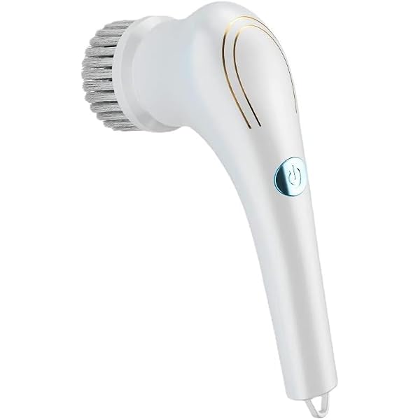 Electric Cleaning Brush, Bathroom Electric Brush, Polisher, Cleaning Cordless Polisher, Electric Brush, Cleaning Rechargeable Polisher, Includes 5 Cleaning Brush Tool Heads, Rechargeable Polisher USB