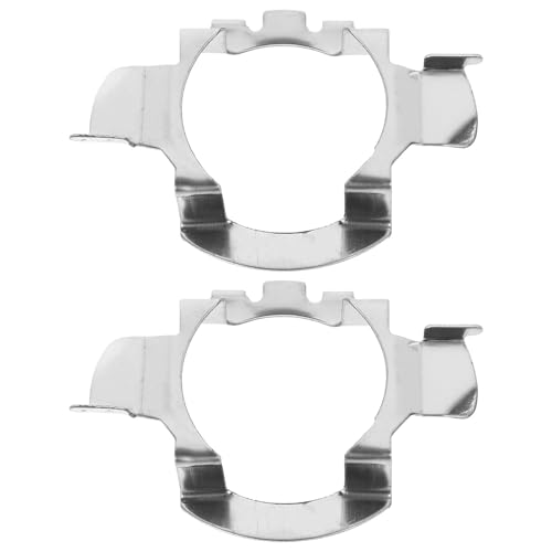 MOBUTOFU Retenedor Fácil de Instalar de Base de Bombilla LED para Coche de Hierro Plata y Resistente, 2 Piezas para Luces LED y Faros Delanteros