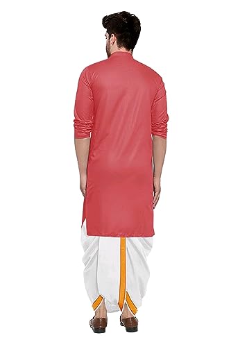 Image of Trustous Kurta Dhoti set for Mens (mahraj dhoti with kurta plain and classis look)