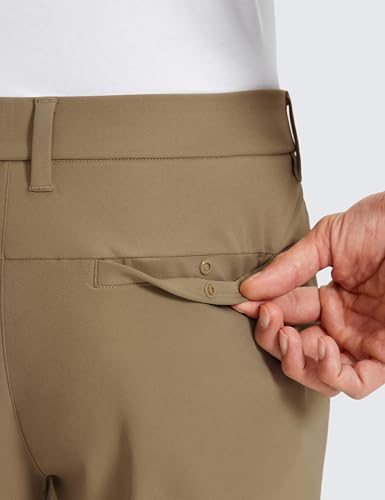 Image of CRZ YOGA All Day Comfy Golf Pants 28 inch /30 inch /32 inch /34 inch /36 inch | Decent Stretch, Wrinkle-Resistant, Casual, Slightly Tapered Leg, Flat Front, Pockets, Trousers for Men