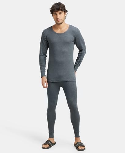Image of Jockey 2404 Men Extra Warmth Super Combed Cotton Rich Full Sleeve Thermal Set with StayWarm Technology