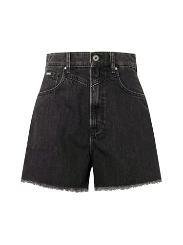 Shorts Pepe Jeans Donna Nero Pl801001xe4 : un denim noir haut de gamme au tombé impeccable