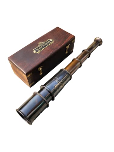 Amazon.co.jp: Brass Dollond London 望遠鏡 機能刻印 海洋海賊 天体