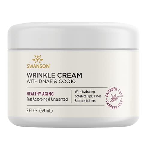 Swanson Wrinkle Cream with Dmae & Coq10 2 fl Ounce (59 ml) Cream