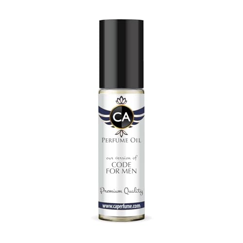 CA Perfume Impression of Code For Men Fragrance Oil Woody Aromatic Scent Long Lasting Cologne for Men Travel Size TSA Ready Mini Parfum Body Oil Roll-on 0.33 Fl Oz 10ml