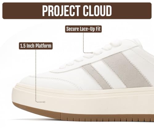 Image of Project Cloud Platform Sneakers for Women - Lightweight Memory Foam Insole Womens Sneakers - Non-Slip Fashion Sneakers for Women Footwear - Women's Fashion Platform Shoes (Nita)