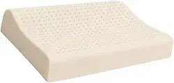 Travesseiro Cervical, Travesseiro OrtopéDico de LáTex Natural, Resistente A áCaros, Capa Protetora LaváVel, Adequado para A Coluna(1 - Unidade)