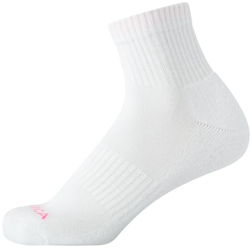 Image of Nautica Womens Quarter Socks Moisture Wicking Cushioned Socks, 12 Pack | Stretch Performance Dri-Motion Fabric, Cushioned with Arch Support, Breathable Mesh Panels, Quarter Cut, Shoe Size 4-10