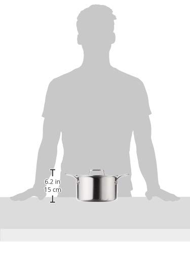 image for All-Clad D5 5-Ply Brushed Stainless Steel Soup Pot 4 Quart Induction O