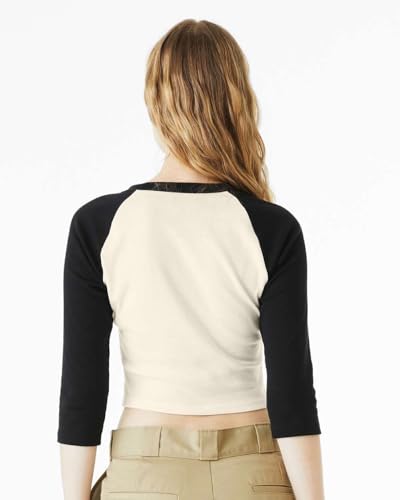 Bella Canvas Ladies' Micro Ribbed 3/4 Raglan Baby Tee4