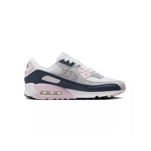 Nike Air Max 90 Men's Shoes (DM0029-106, White/Pink Foam/Armory Navy/Wolf Grey) Size 103