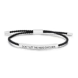 bangle bracelets that don't make noise Cadeau attentionné prêt : notre bracelet « Don't let the hard days win » avec une carte encourageante, ce bracelet réglable est idéal pour offrir. Il sert de cadeau significatif pour les anniversaires, les vacances ou les moments d'encouragement, symbolisant le soin et la croyance en la force intérieure.