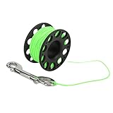 [Gancho de acero inoxidable premium] Incluye un gancho de doble cabeza de acero inoxidable 316 de alta calidad de 90 mm de longitud. El gancho resistente a la corrosión mantiene su nitidez e integridad en entornos de agua salada y garantiza puntos de unión seguros para todas sus necesidades de Submarinismo (bucear).
