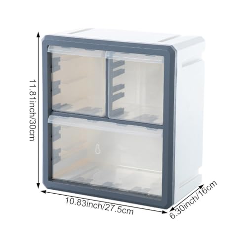 Boîte de rangement de blocs de construction en plastique empilable