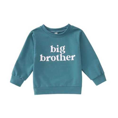 Ritatte Big Brother Sweatshirt for Toddler Promoted to Big Brother Crewneck Pullover Baby Boys Announcement Long Sleeve Shirt