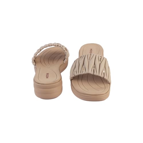 Image of Mochi Women Wedge Heel Fashion Slip-on Sandal