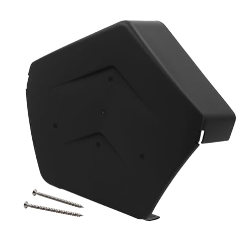 SmartVerge Linear Dry Verge Ridge End Cap - Black (Angled)
