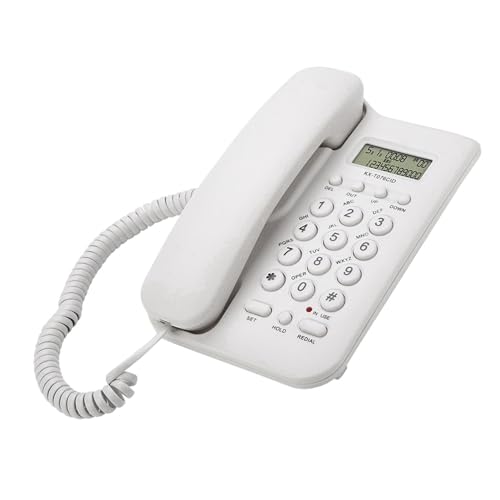 Teléfono con cable Pomya Blanco para escritorio miniatura 1
