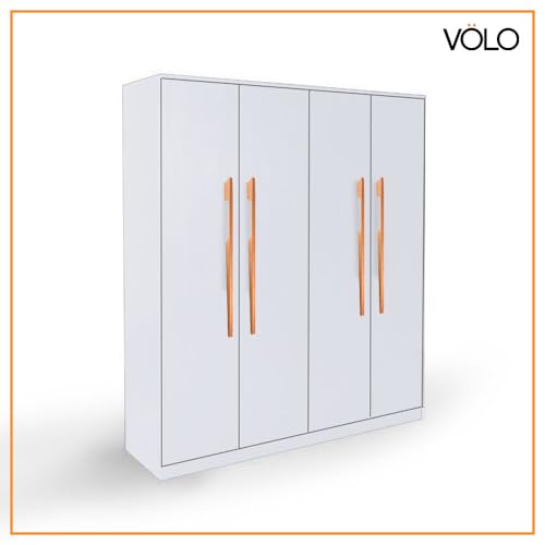 Image of VOLO Aluminium Wardrobe Handle - Elegant Pull Handle for Wardrobe Doors, Cabinet Doors, and Drawers in Kitchen, Office, and Bedroom (Pack of 2 Pieces) (SAC-40 Rose Gold 18 Inch (450mm))
