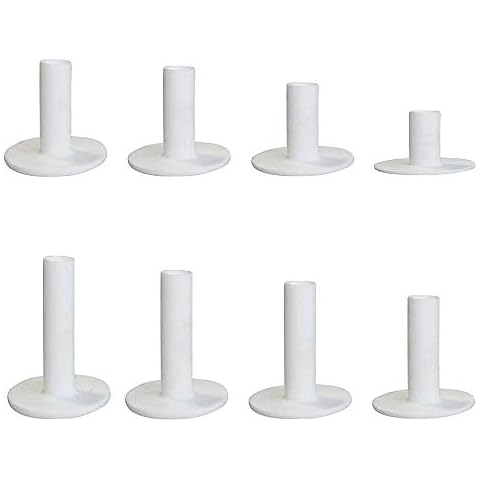 LIKOSO Rubber Golf Tees for Mats, Driving Range Tees 8 Pack 38 mm, 45 mm, 51 mm, 57 mm, 64 mm, 70 mm, 78 mm, 83 mm Cover