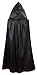 VGLOOK Kids Halloween Costumes Christmas Cloak with Hood 5-7 Years black