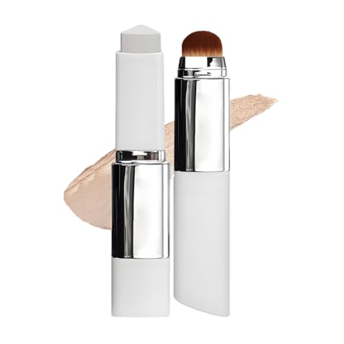 1pcs Barra Base Maquillaje Que Cambia Color,Color Changing Foundation Stick,2-In-1 Con Pincel,Maquillaje Corrector Hidratante,Apto Para Todo Tipo De Piel(Natural)