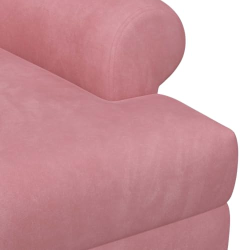 Sofá love seat pequeño rosa para salones estrechos que buscan confort y estilo 7