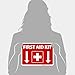 First Aid Kit Sign, (SI-1040) (2 Pack) 10x7 Inches, 4 Mil Vinyl Decal Stickers Weather Resistant, Made in USA by Sigo Signs