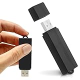 USB Audiorekorder mit Geräuscherkennung - Bis zu 288 Std. Aufnahme, 24 Std. Akkulaufzeit | Mini Diktiergerät ohne App für Meetings, Vorlesungen & Notizen