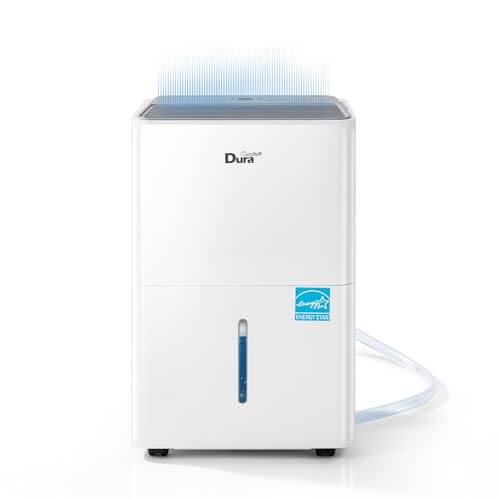 Image of DuraComfort Dehumidifier for Basement up to 2,500 Sq Ft, 2025 Energy Star, Max to 35 Pints/Day Quiet Dehumidifier with Drain Hose, Smart Humidistat & Timer for Home, Bedroom & Bathroom