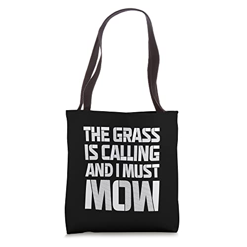 Lawn Tractor Mowing - Riding Lawn Mower - Push Mower Tote Bag