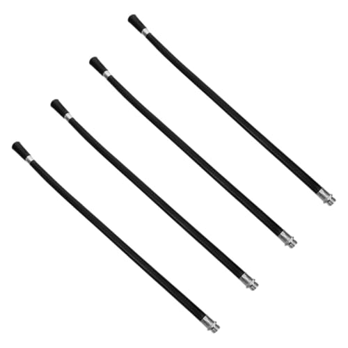 Gadpiparty 4pcs Fire Extinguisher Spray Hose Rubber Tube Flexible Water Discharge Pipe Accessory with 4kg Iron Nozzle, Compatible Fire Hose Fittings for Industrial and Home Use