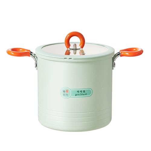 Ollas pequeñas con cesta y colador de aceite, utensilios de cocina antiadherentes para papas fritas, mango ergonómico, fideos, sartenes de cocina
