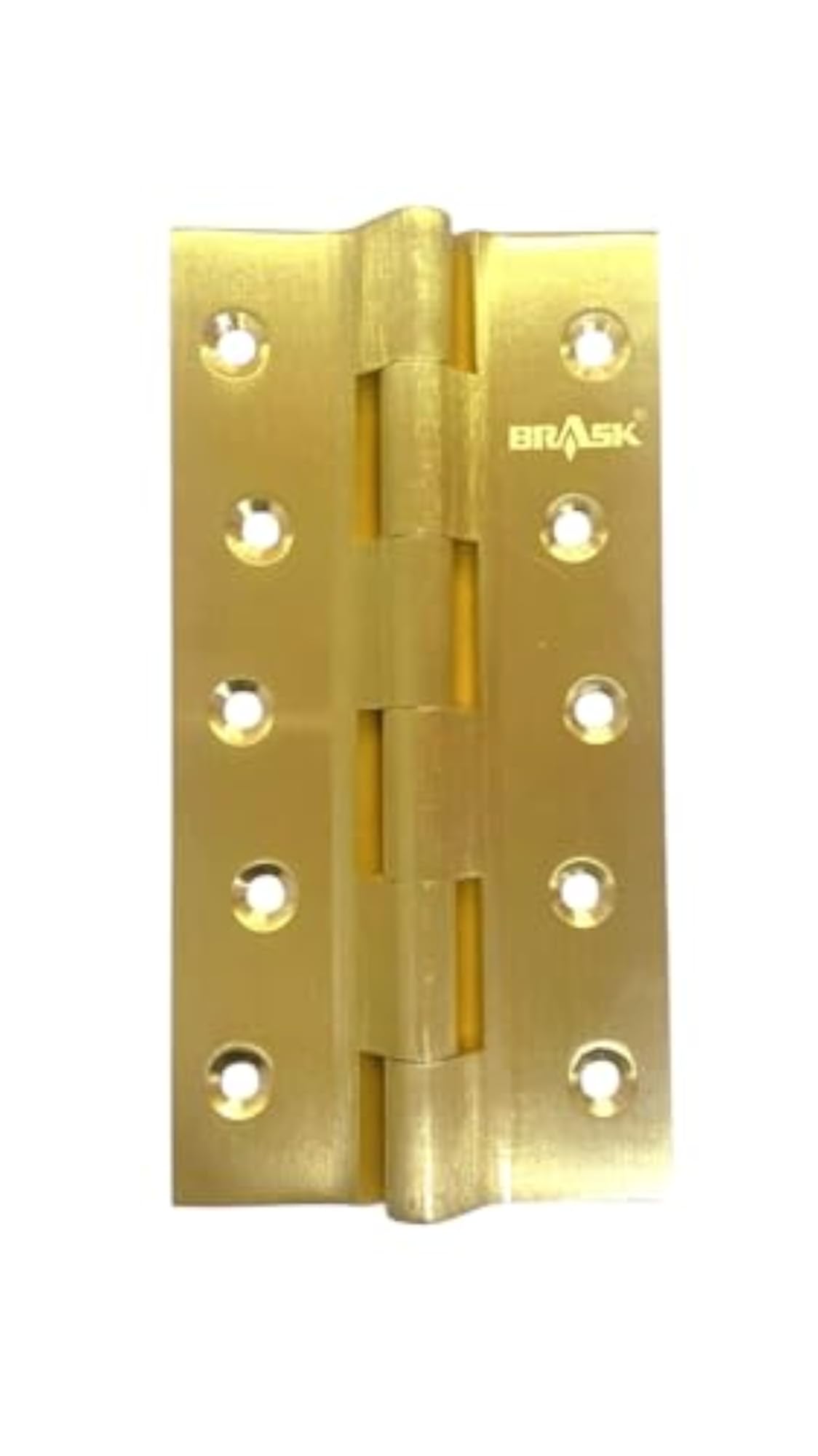 Brass Railway Hinges, 5" x 1 x 1/8, Pack of 6