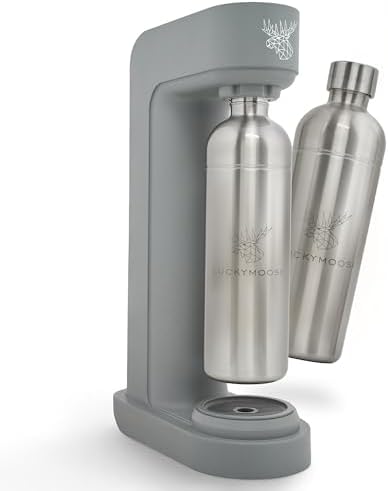 Bild 13 - Infinity Wassersprudler mit 2x 1,25L langlebigen, spülmaschinenfesten Edelstahlflaschen – CO₂-sparende Sprudelwasser Maschine – Kompatibel mit den blauen 60l CO₂-Zylindern