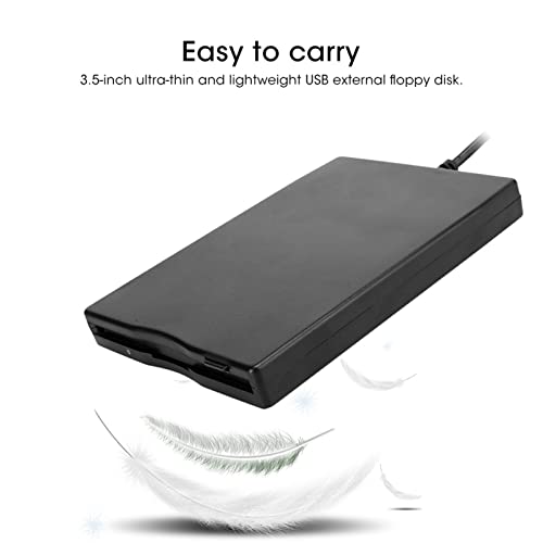 SUNGOOYUE 3.5 Inch Portable USB Floppy Disk Drive, External Removable Floppy Disk Reader Card Reader Computer Accessory for PC Laptop - Image 4