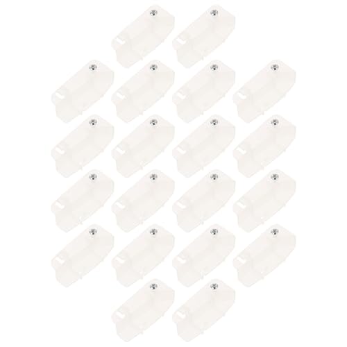 WOONEKY 25 piezas Hebillas de Plástico para Lámparas de Techo Abrazaderas Fijas para Plafones Accesorios DIY para Pantallas de Luz de Techo Compactas y Duraderas Uso Profesional y