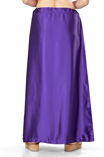 Image of Madhu Fashion Women's Satin Saree Petticoat Saree Underskirt