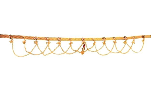 Gold Polished Full Waist Stone Finish Waistchain/Kamarband/Ottiyanam for Women And Girls Wear On Saree/lahnga/Jense And Ethnic Wear-image-25