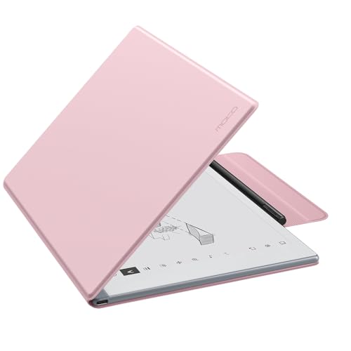Image of MoKo Case for Remarkable 2 Tablet 10.3 inch with Pen Holder, Pink | Ultra-Thin Magnetic Case with Wide Pen Protective Clasp, Smart Cover Folio for Remarkable Tablet